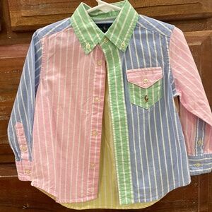 Ralph Lauren boys 2T long sleeve cotton poplin shirt